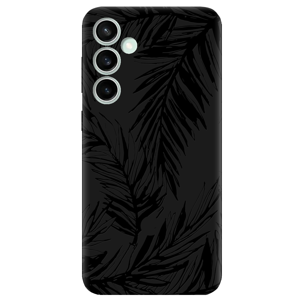 Чохол для Samsung Galaxy S23 FE чорний матовий soft touch Tropics - фото 1 - Чохли для телефонів