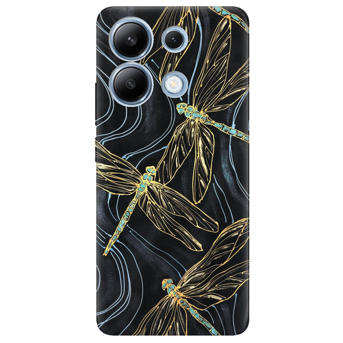 Чохол для Xiaomi Redmi Note 13 4G прозорий Dragonfly - фото 1 - Чохли для телефонів