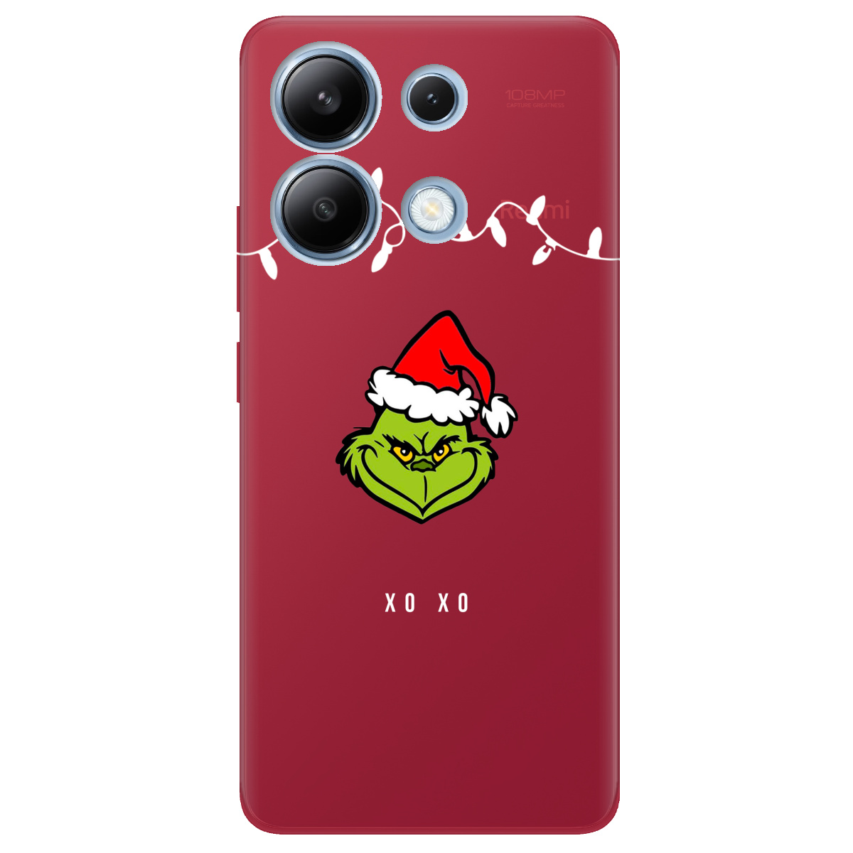 Чохол для Xiaomi Redmi Note 13 4G прозорий Grinch xo xo - фото 1 - Чохли для телефонів