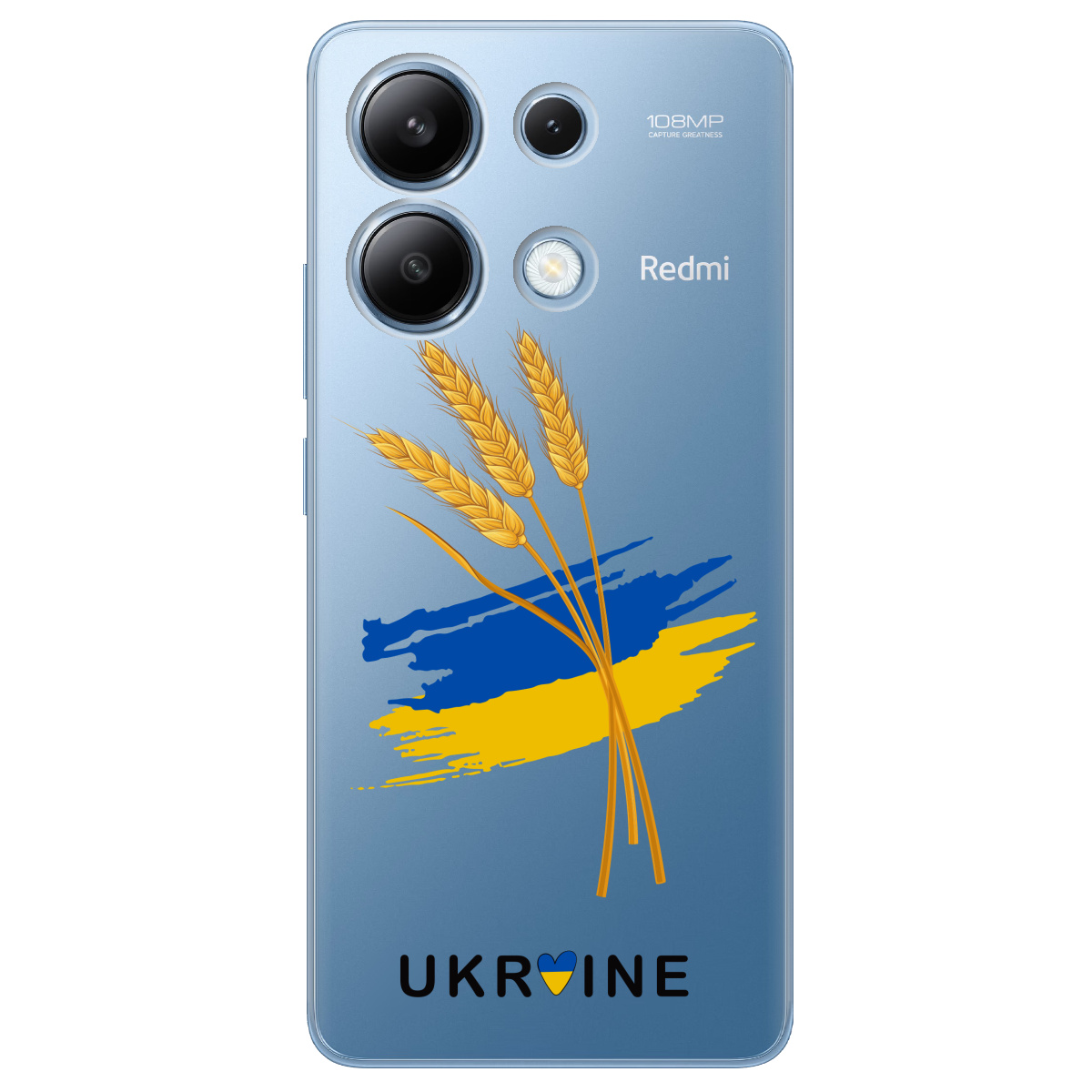 Чохол для Xiaomi Redmi Note 13 4G прозорий Spikelets - фото 1 - Чохли для телефонів