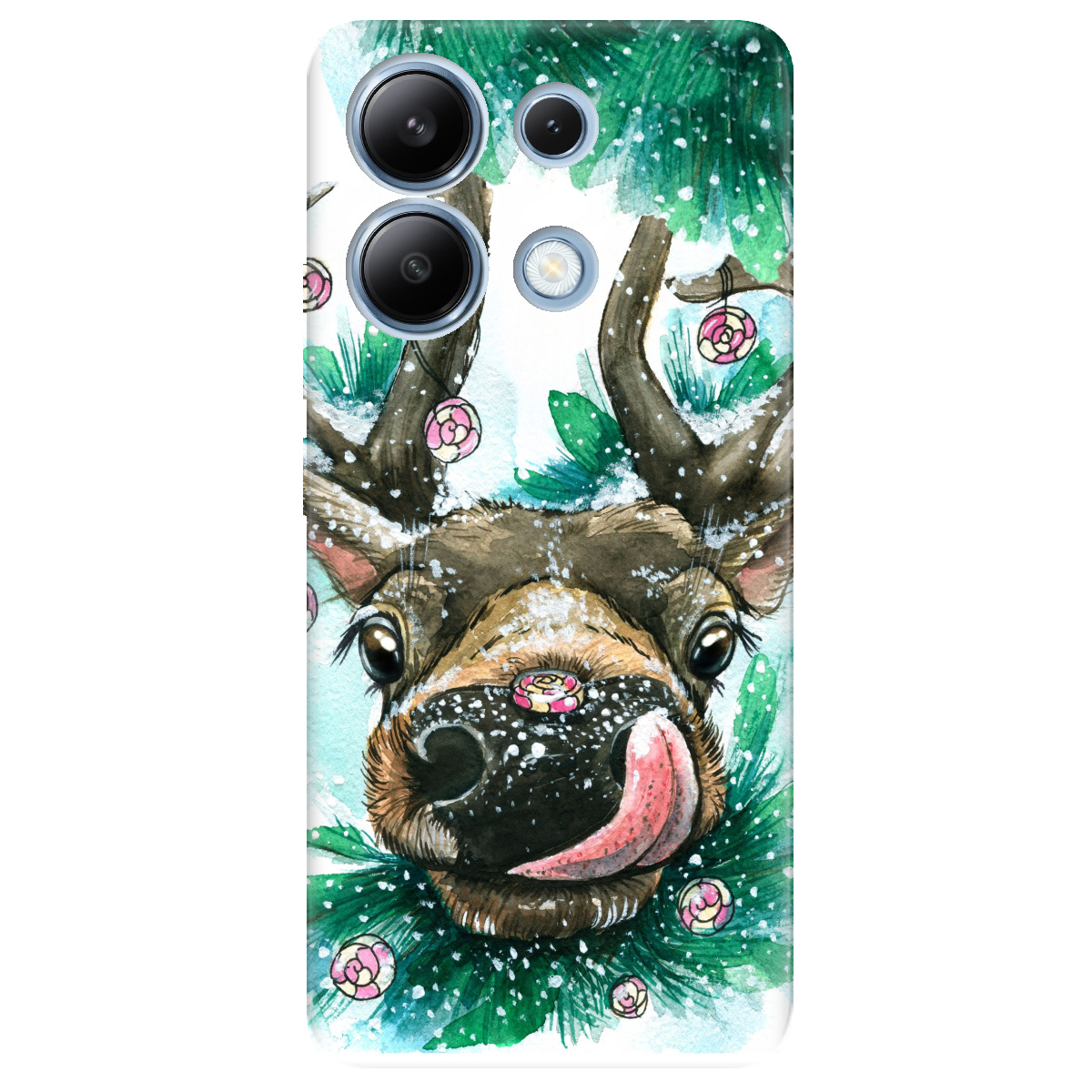 Чохол для Xiaomi Redmi Note 13 4G прозорий Сute deer - фото 1 - Чохли для телефонів