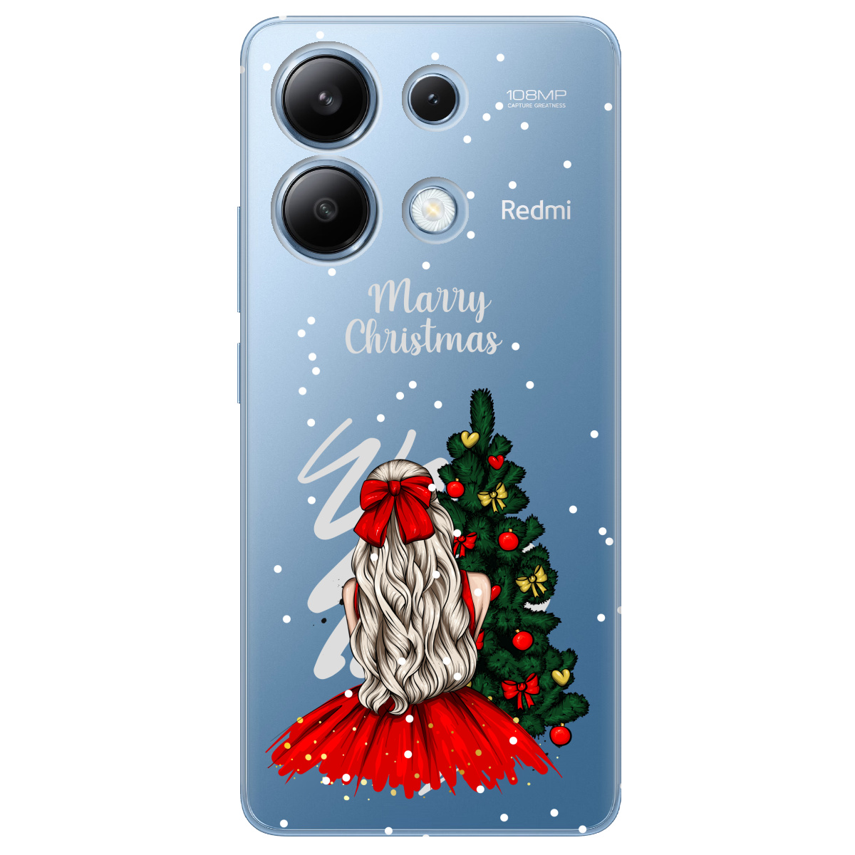 Чехол для Xiaomi Redmi Note 13 4G прозрачный Beautiful christmas - фото 1 - Чехлы для телефонов