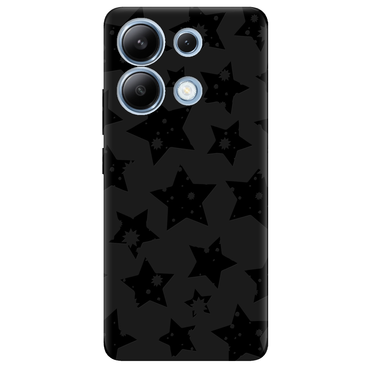 Чохол для Xiaomi Redmi Note 13 4G чорний матовий soft touch Black Star - фото 1 - Чохли для телефонів