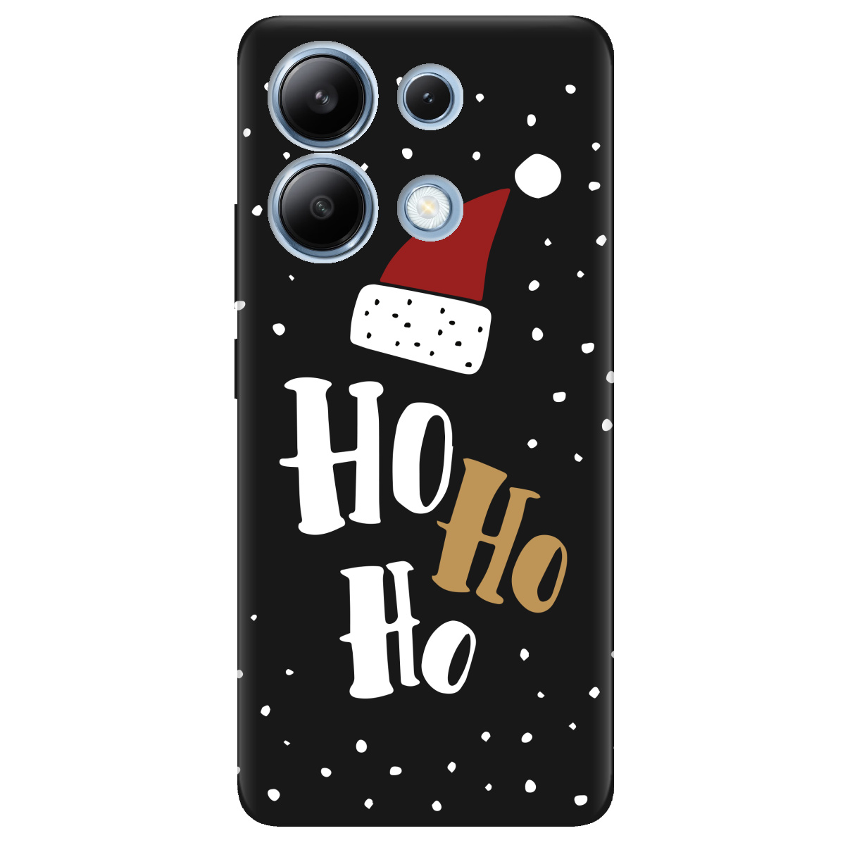 Чохол для Xiaomi Redmi Note 13 4G чорний матовий soft touch Ho-ho-ho - фото 1 - Чохли для телефонів