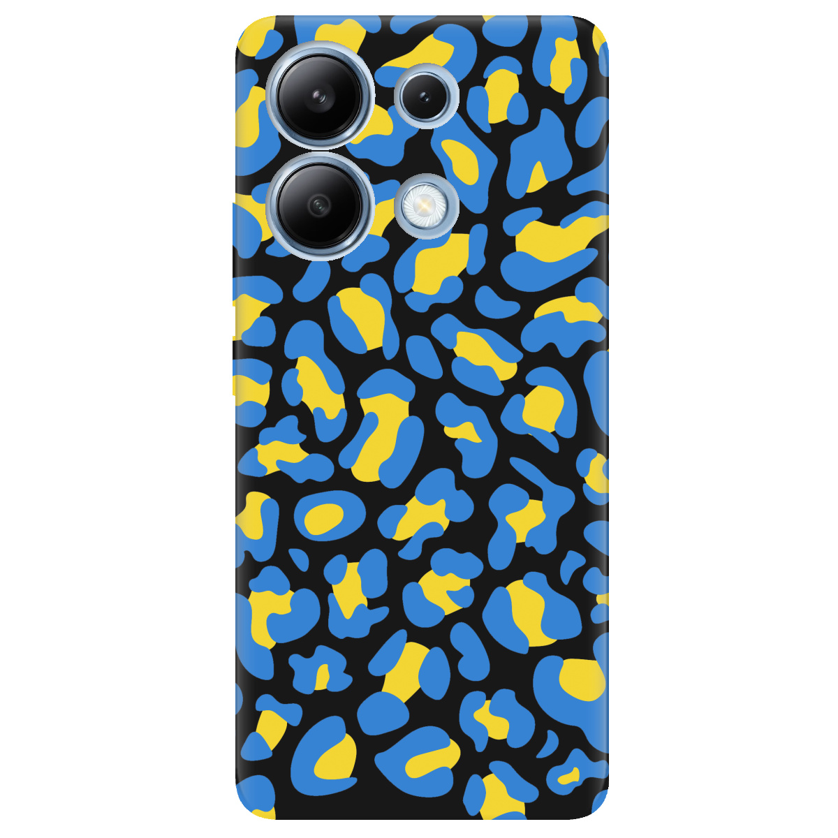 Чехол для Xiaomi Redmi Note 13 4G черный матовый soft touch LeopardUA - фото 1 - Чехлы для телефонов