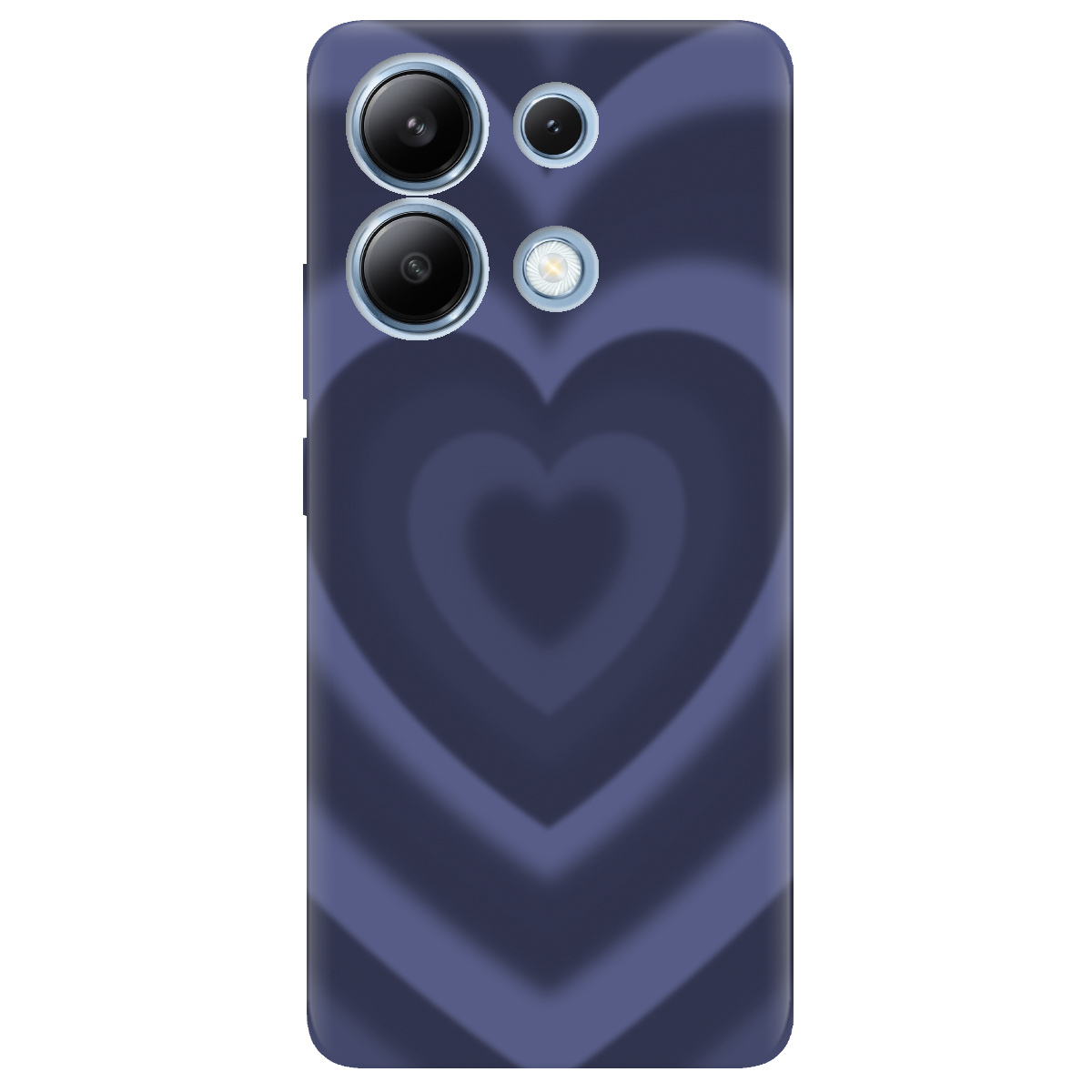 Чехол для Xiaomi Redmi Note 13 4G прозрачный Purple Heart - фото 1 - Чехлы для телефонов