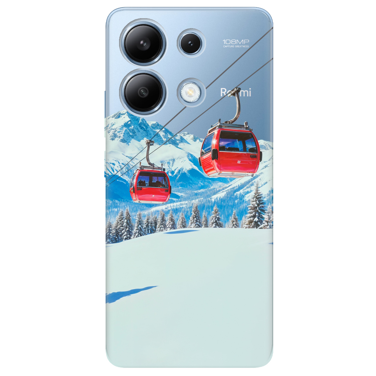 Чохол для Xiaomi Redmi Note 13 4G прозорий Над схилами - фото 1 - Чохли для телефонів