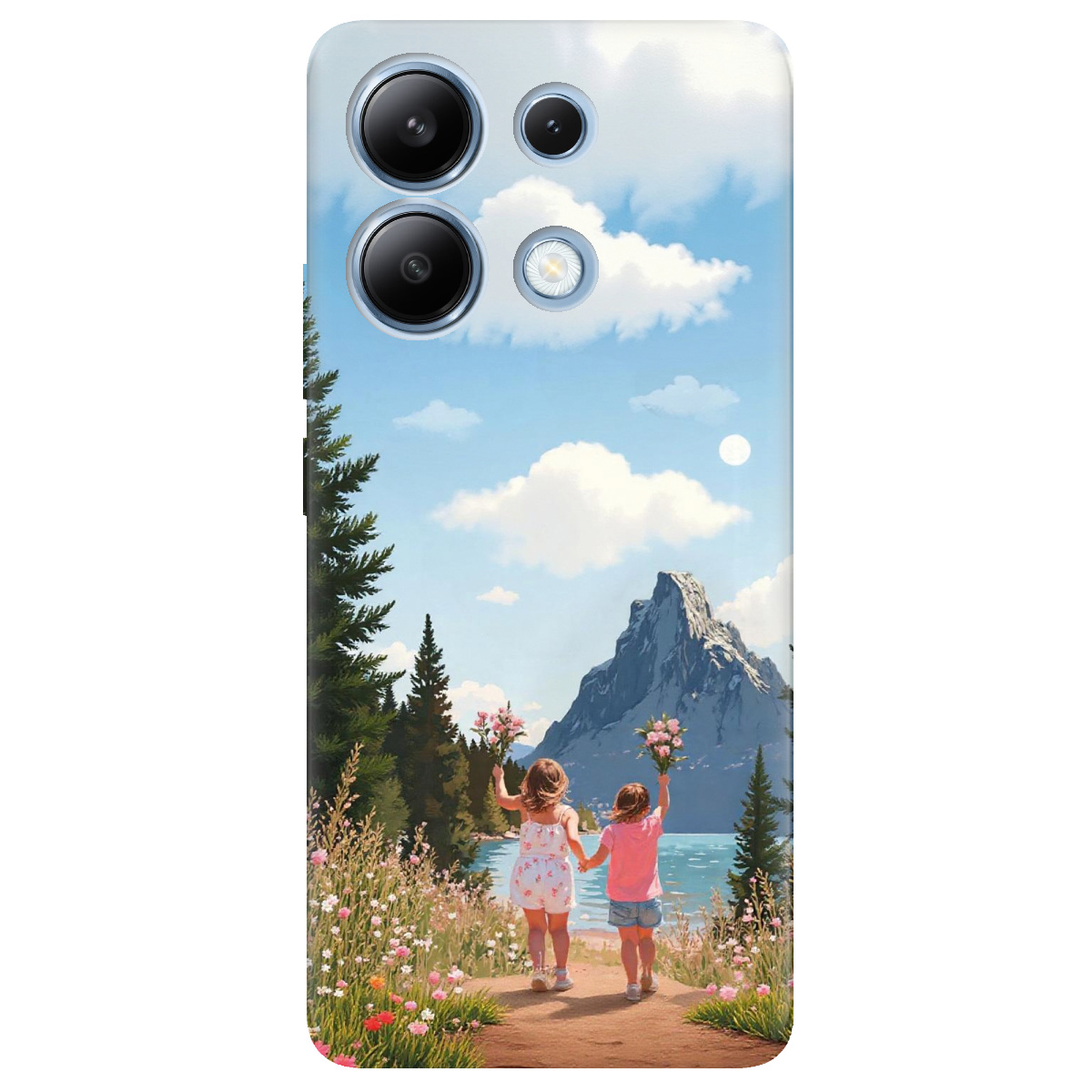 Чехол для Xiaomi Redmi Note 13 4G прозрачный Безтурботне літо - фото 1 - Чехлы для телефонов