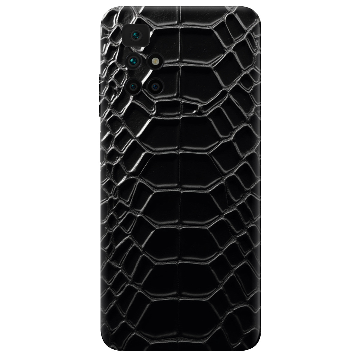 Чохол для Xiaomi Redmi 10 чорний матовий soft touch Хижий інстинкт - фото 1 - Чохли для телефонів