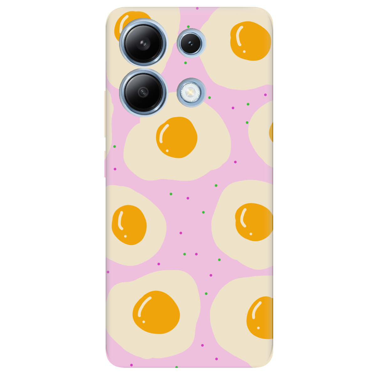 Чехол для Xiaomi Redmi Note 13 4G прозрачный Весела яєчня - фото 1 - Чехлы для телефонов