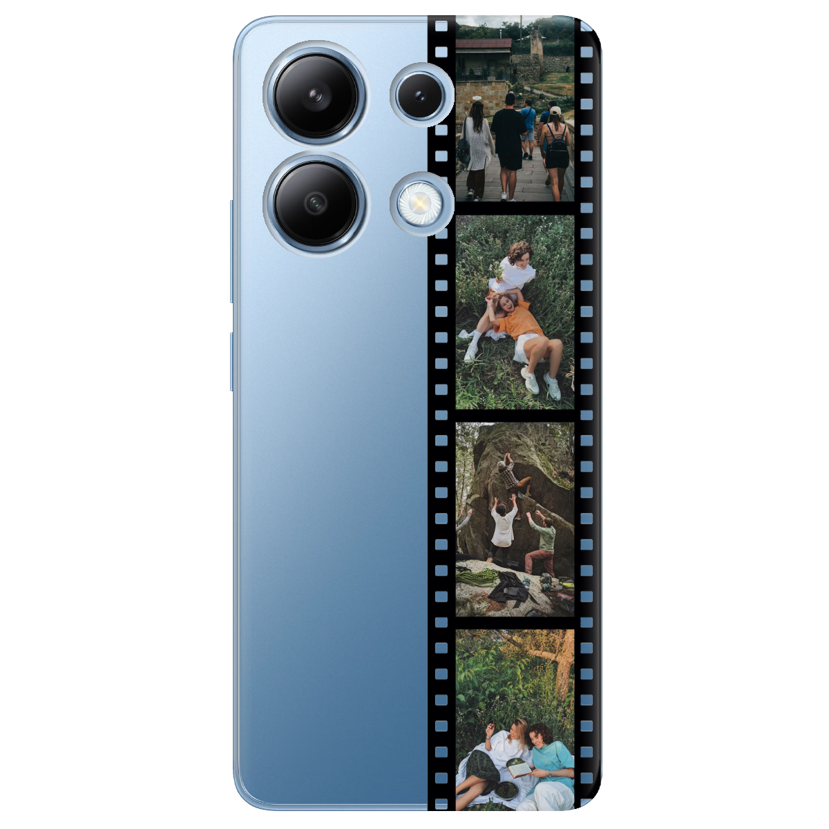 Чехол для Xiaomi Redmi Note 13 4G прозрачный З ВАШИМ ФОТО "НАШІ КАДРИ" - фото 1 - Чехлы для телефонов