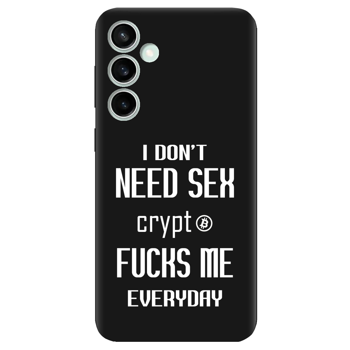 Чохол для Samsung Galaxy S23 FE чорний матовий soft touch Crypt - фото 1 - Чохли для телефонів