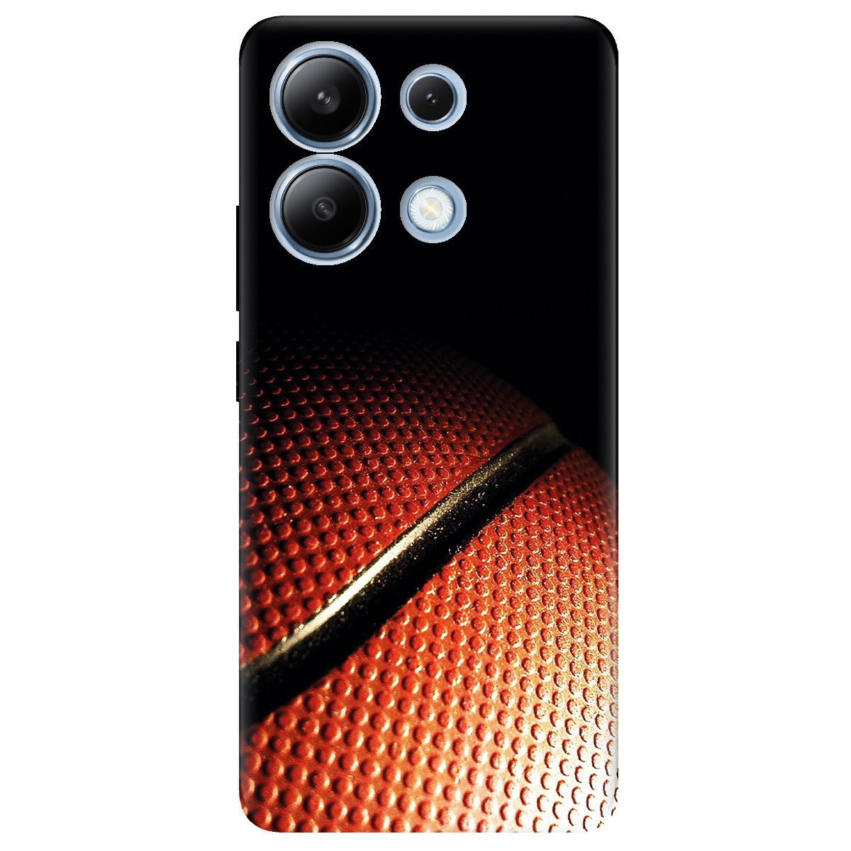 Чехол для Xiaomi Redmi Note 13 4G прозрачный М’яч у грі - фото 1 - Чехлы для телефонов