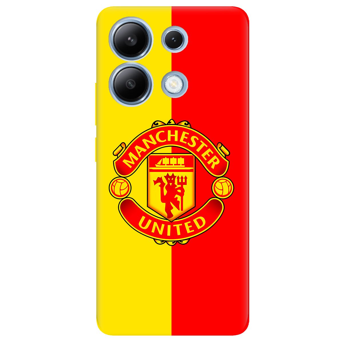 Чохол для Xiaomi Redmi Note 13 4G прозорий Manchester United - фото 1 - Чохли для телефонів
