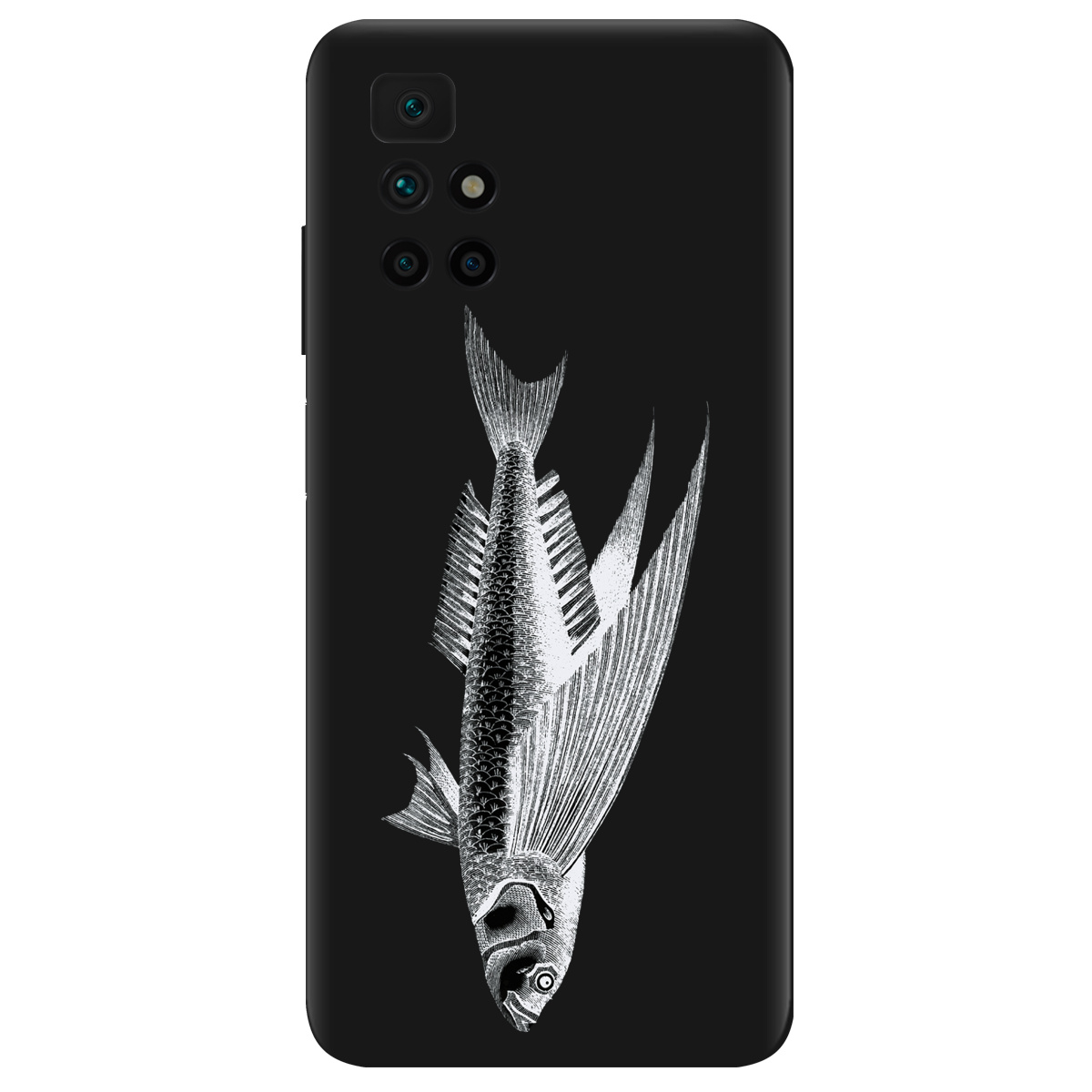 Чехол для Xiaomi Redmi 10 черный матовый soft touch Срібний трофей - фото 1 - Чехлы для телефонов