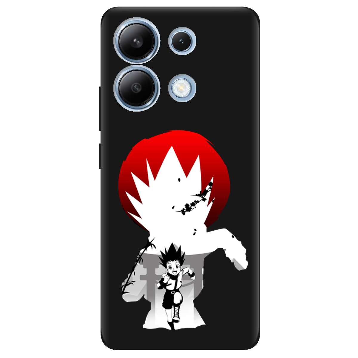 Чохол для Xiaomi Redmi Note 13 4G чорний матовий soft touch Гон - фото 1 - Чохли для телефонів