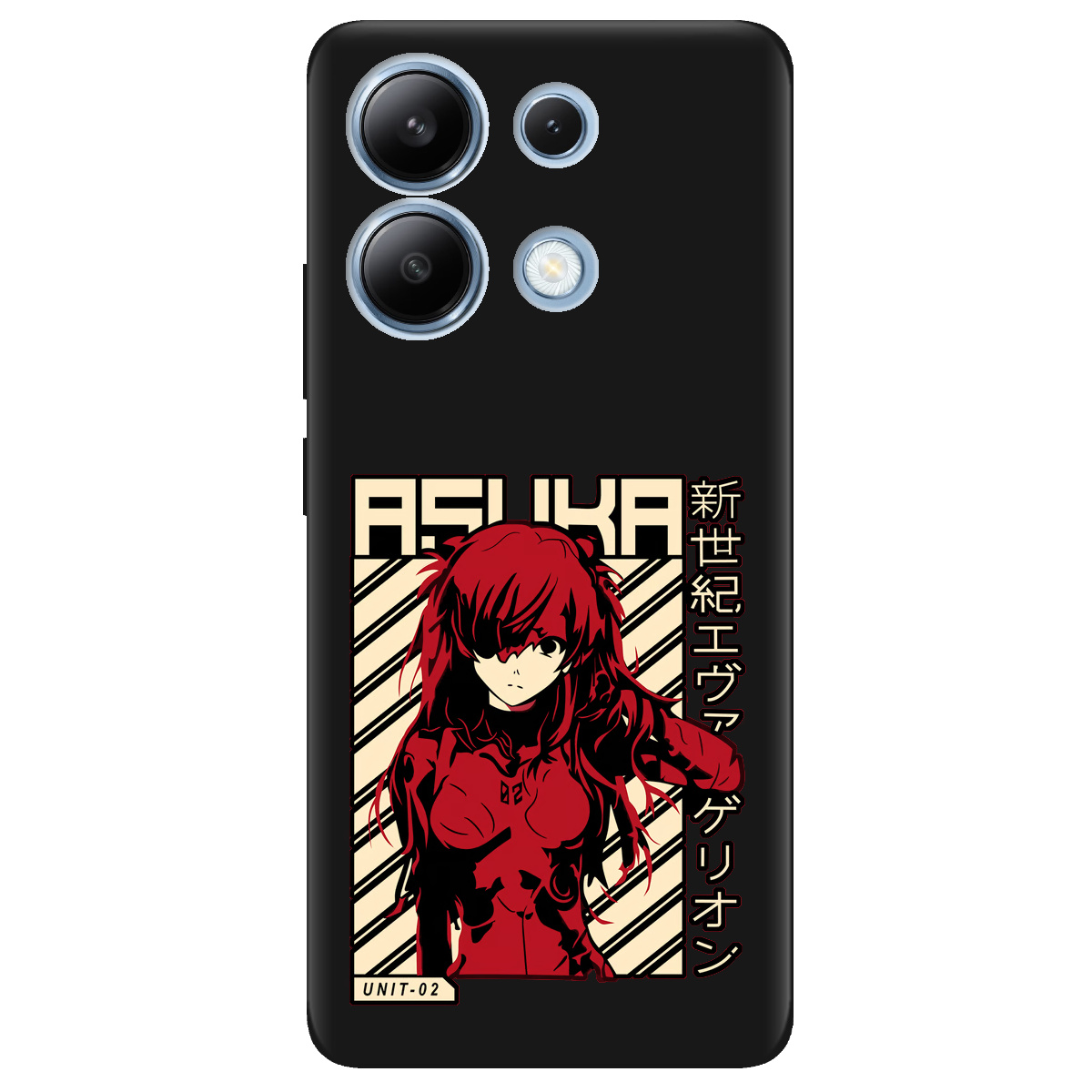 Чохол для Xiaomi Redmi Note 13 4G чорний матовий soft touch Аска Ленглі - фото 1 - Чохли для телефонів