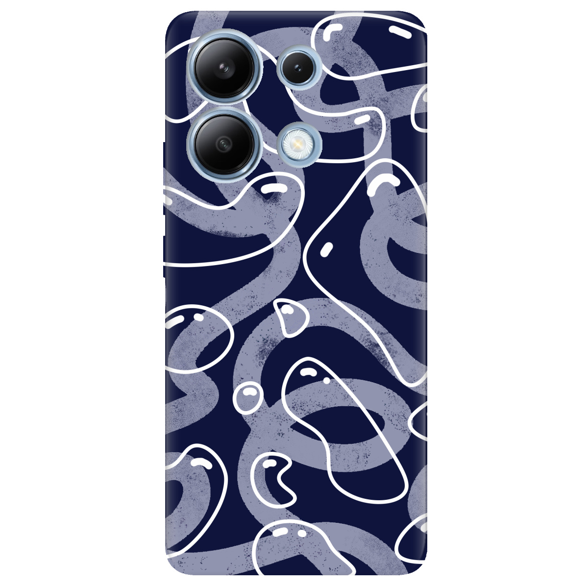 Чохол для Xiaomi Redmi Note 13 4G прозорий Космічні краплі - фото 1 - Чохли для телефонів