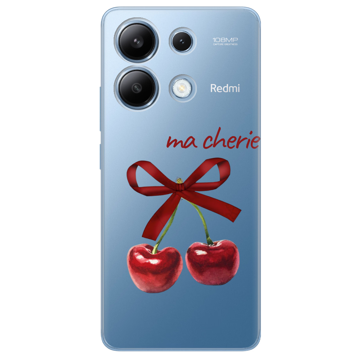 Чохол для Xiaomi Redmi Note 13 4G прозорий Ma cherie - фото 1 - Чохли для телефонів
