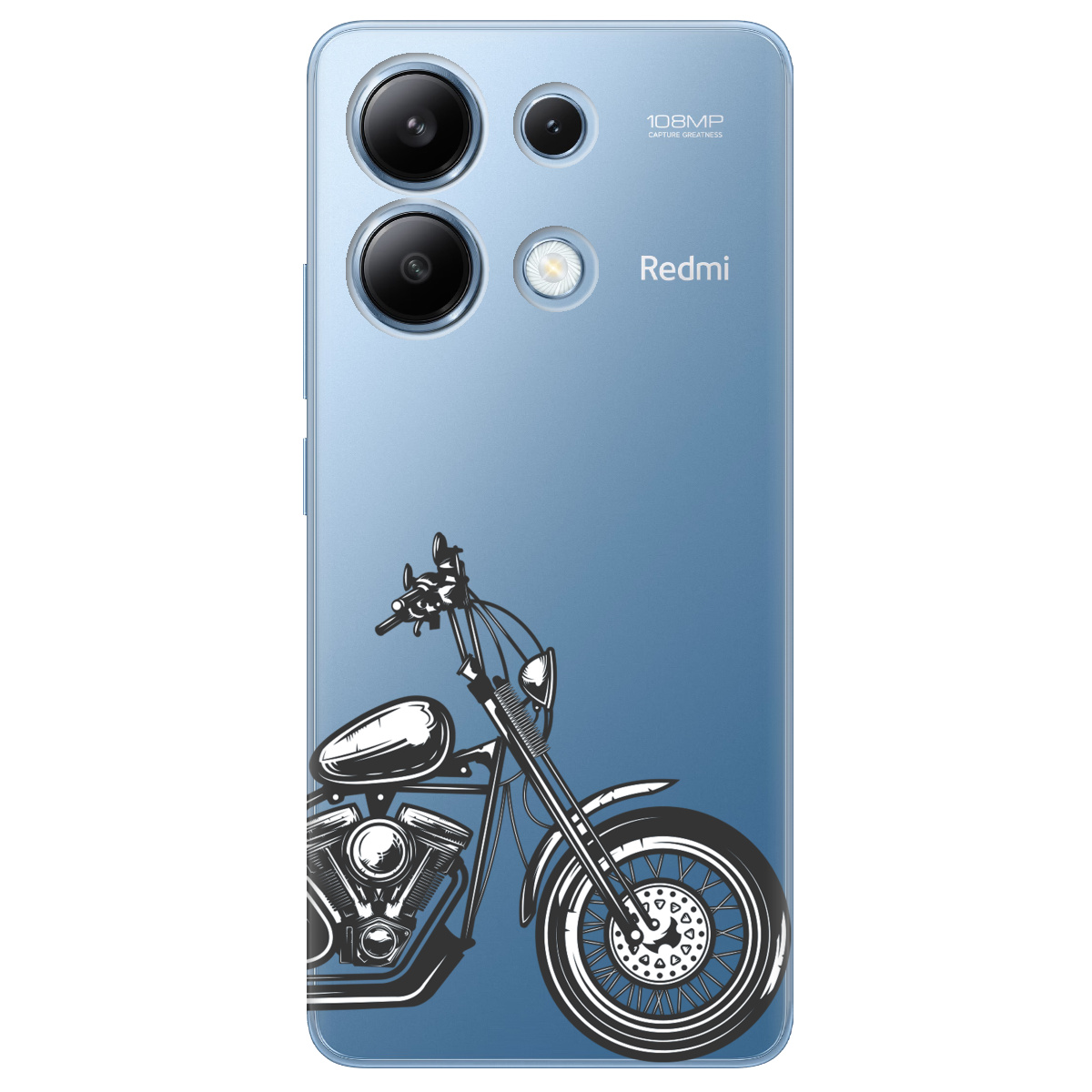 Чохол для Xiaomi Redmi Note 13 4G прозорий Залізний кінь - фото 1 - Чохли для телефонів