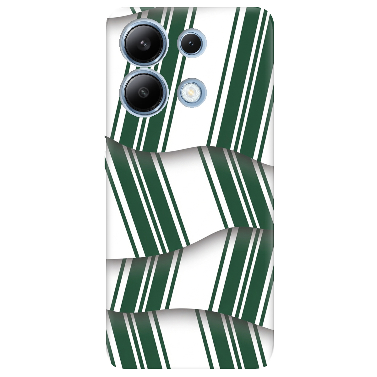Чехол для Xiaomi Redmi Note 13 4G прозрачный LINE GREEN - фото 1 - Чехлы для телефонов