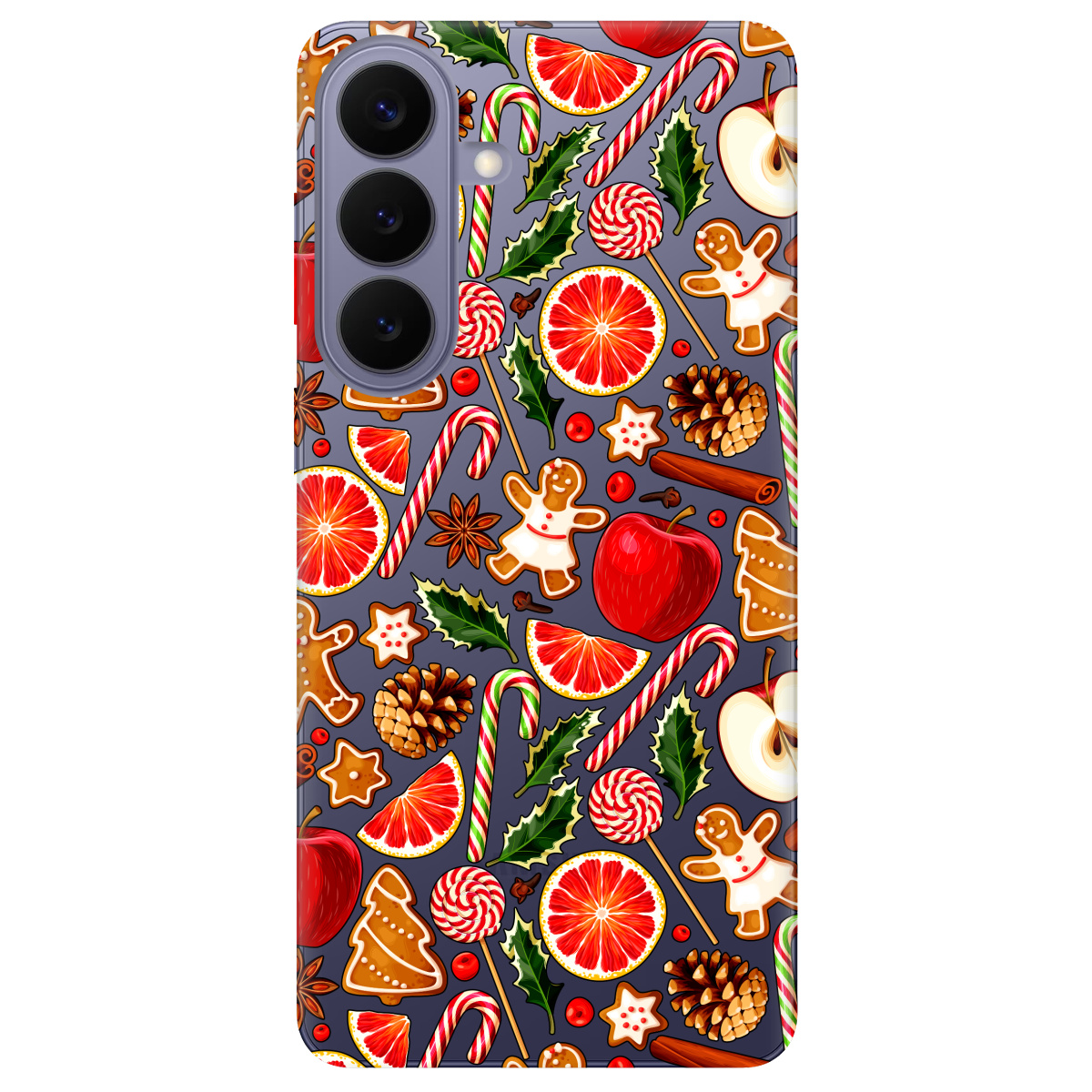 Чехол для Samsung Galaxy S26 Plus прозрачный Christmas spices - фото 1 - Чехлы для телефонов