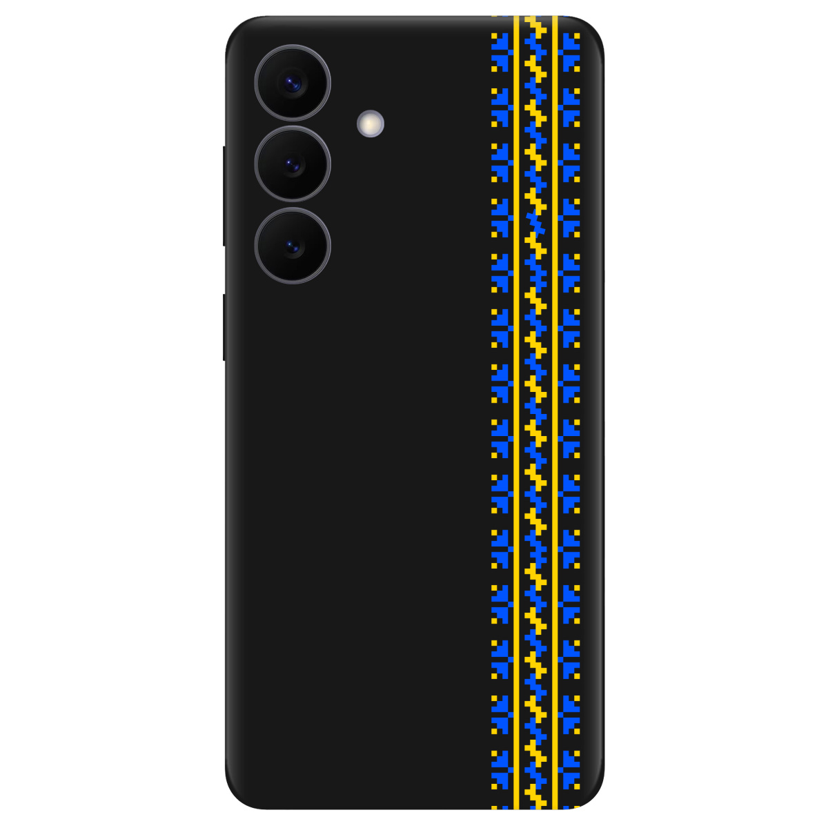 Чохол для Samsung Galaxy S26 Plus чорний матовий soft touch Embroidery - фото 1 - Чохли для телефонів