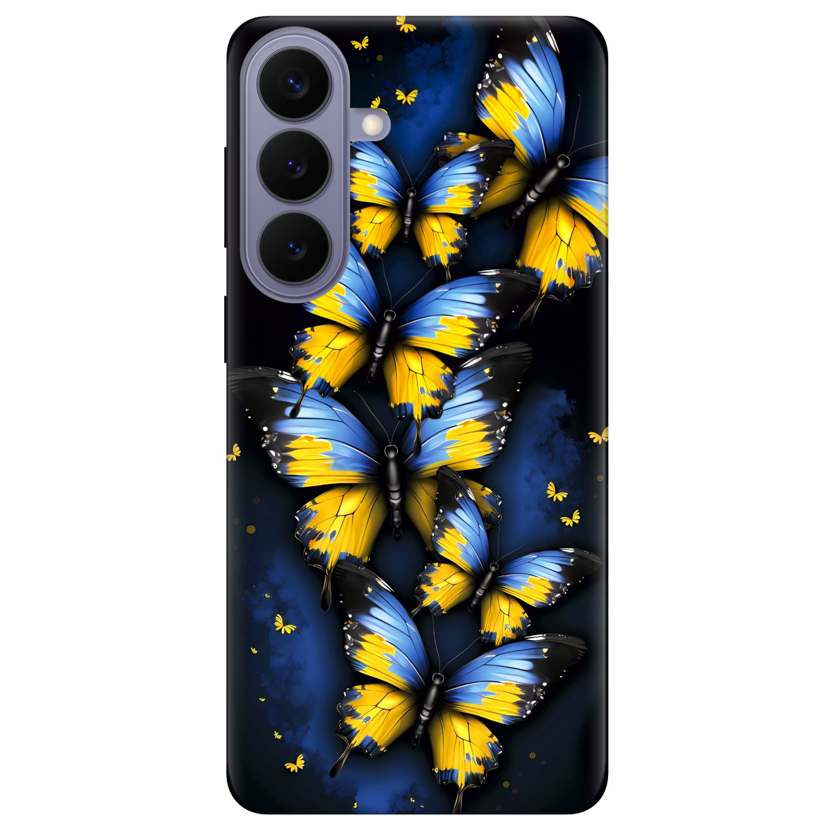 Чохол для Samsung Galaxy S26 Plus прозорий Метелики - фото 1 - Чохли для телефонів