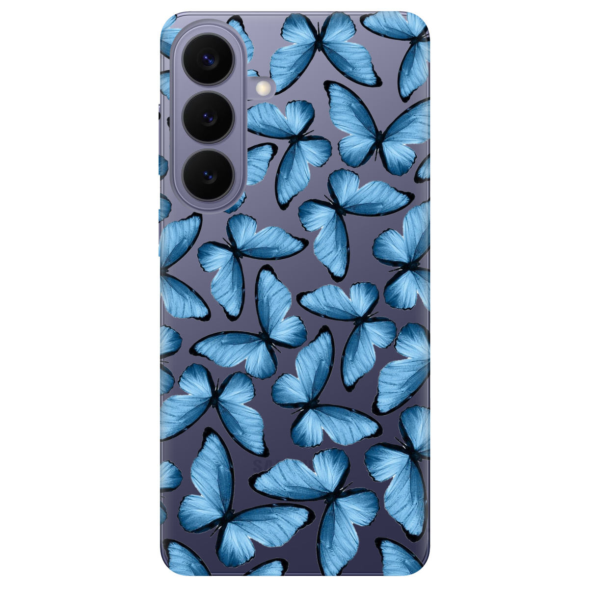 Чохол для Samsung Galaxy S26 Plus прозорий Blue wings - фото 1 - Чохли для телефонів