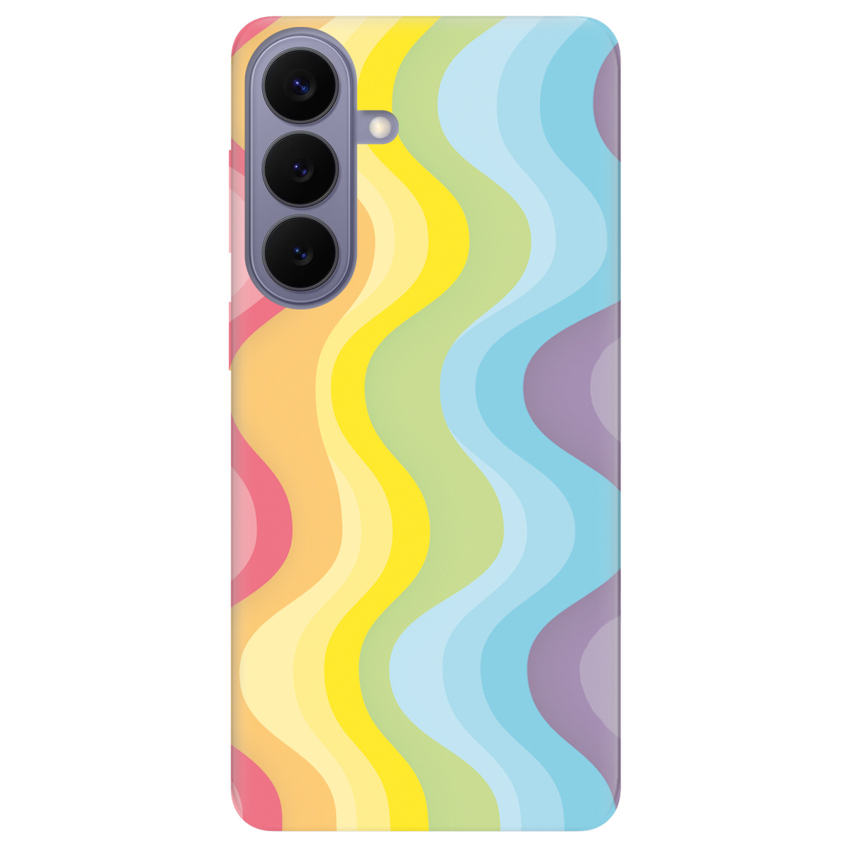 Чехол для Samsung Galaxy S26 Plus прозрачный Веселкові хвилі - фото 1 - Чехлы для телефонов
