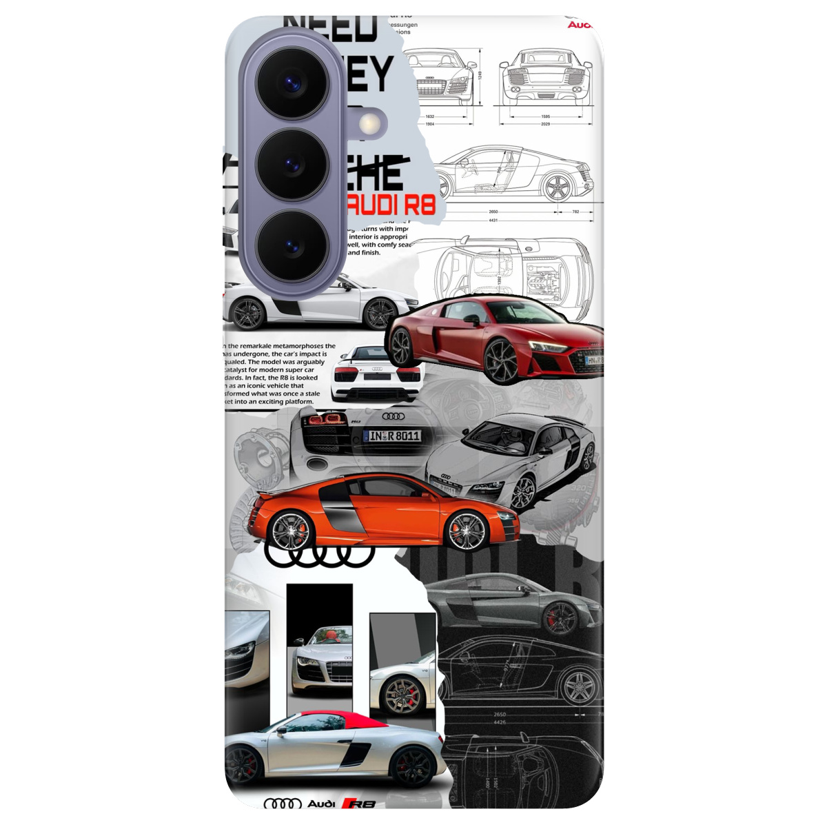 Чехол для Samsung Galaxy S26 Plus прозрачный Audi - фото 1 - Чехлы для телефонов