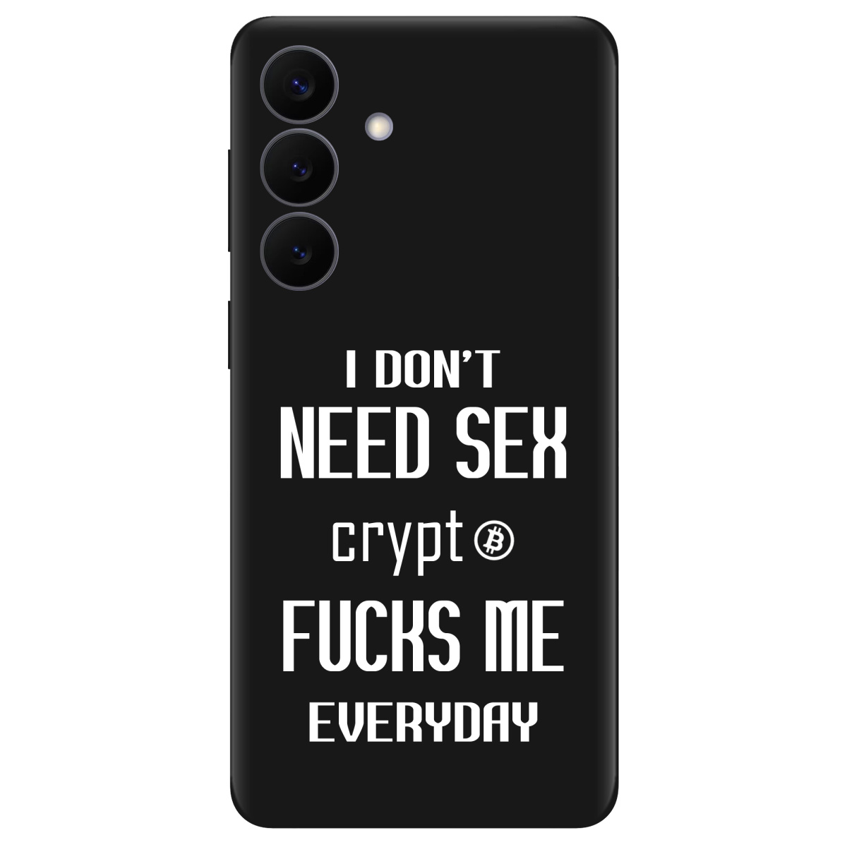 Чохол для Samsung Galaxy S26 Plus чорний матовий soft touch Crypt - фото 1 - Чохли для телефонів