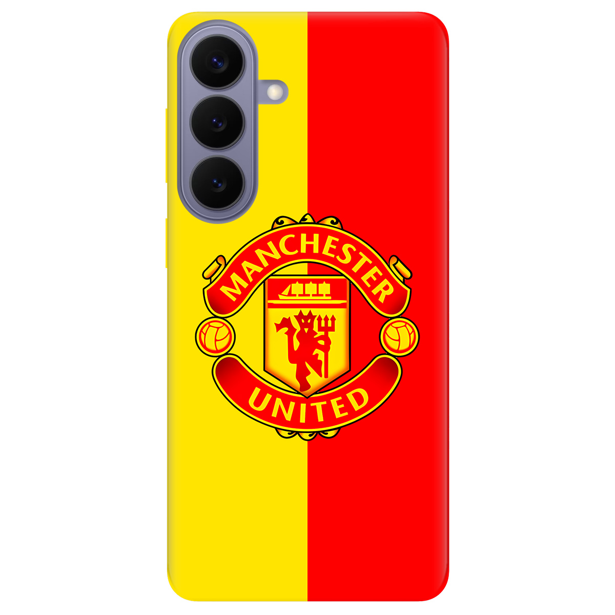 Чохол для Samsung Galaxy S26 Plus прозорий Manchester United - фото 1 - Чохли для телефонів