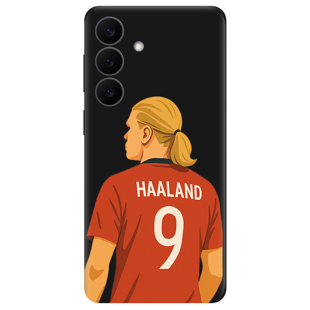 Чохол для Samsung Galaxy S26 Plus чорний матовий soft touch Haaland - фото 1 - Чохли для телефонів