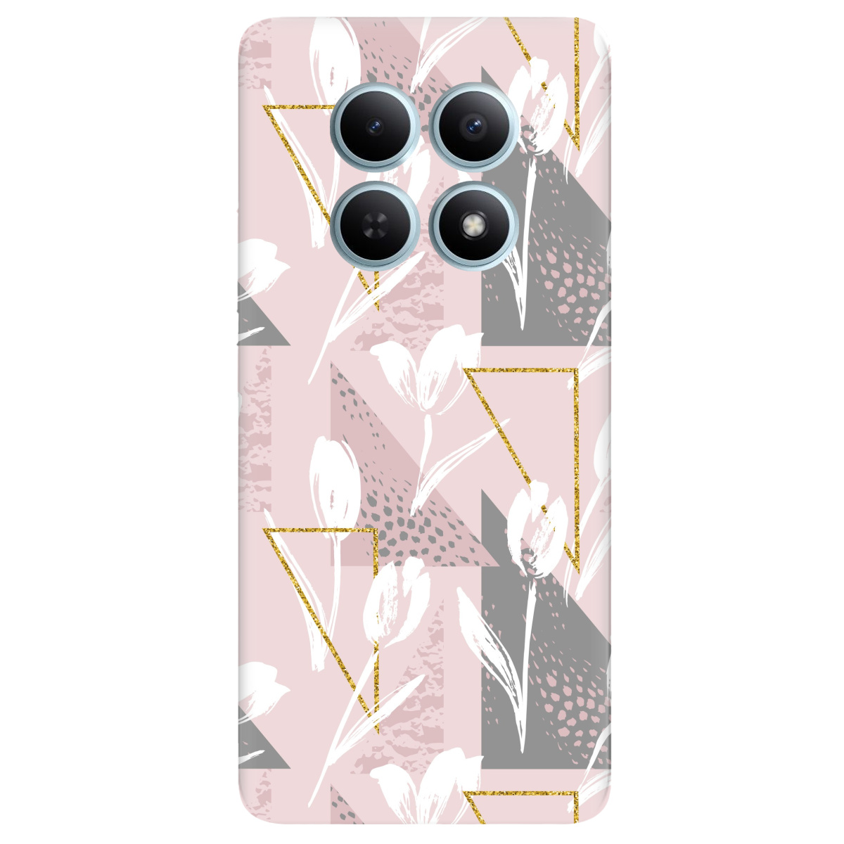 Чохол для Xiaomi Redmi Note 15 4G прозорий White tulips - фото 1 - Чохли для телефонів