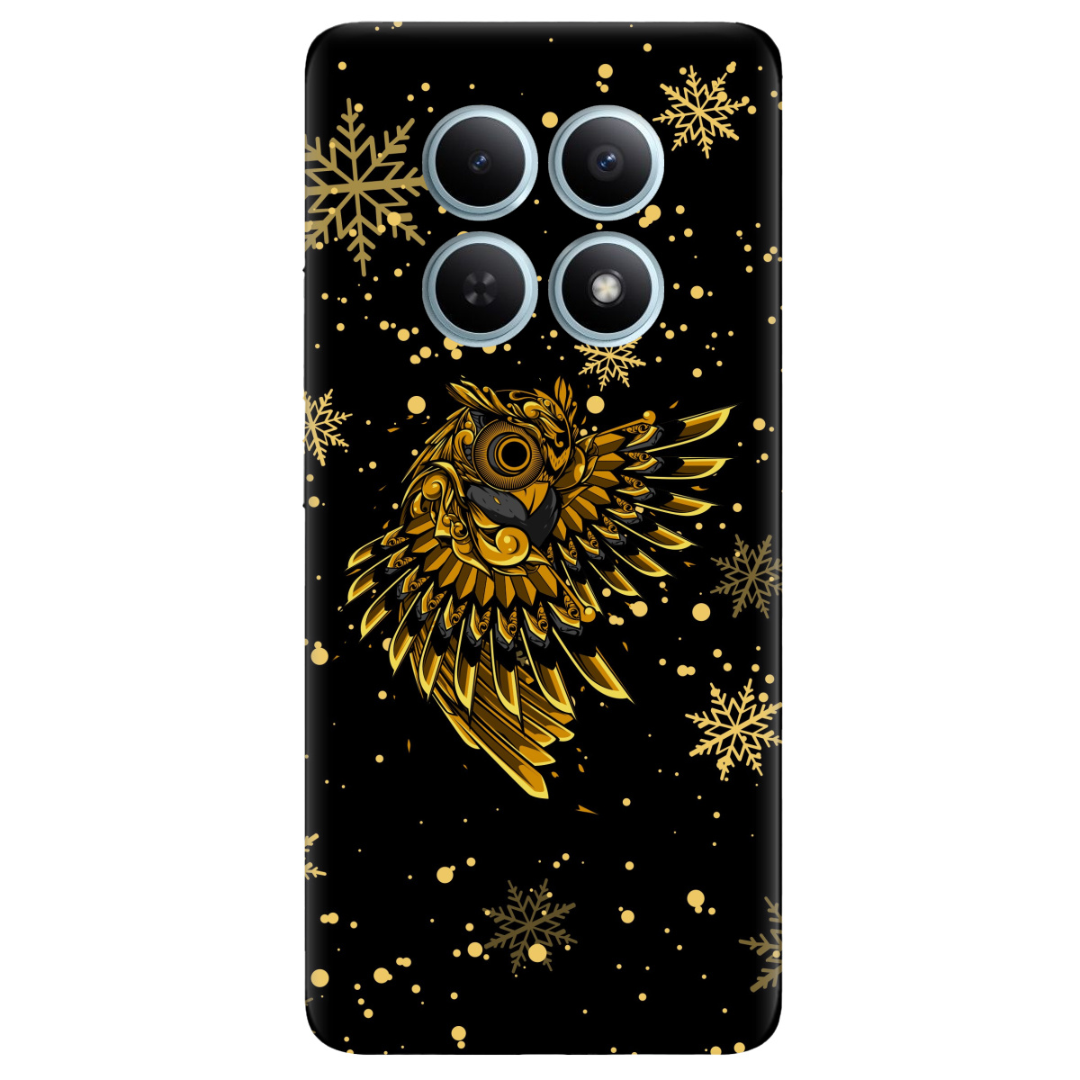 Чохол для Xiaomi Redmi Note 15 4G прозорий Gold sova - фото 1 - Чохли для телефонів