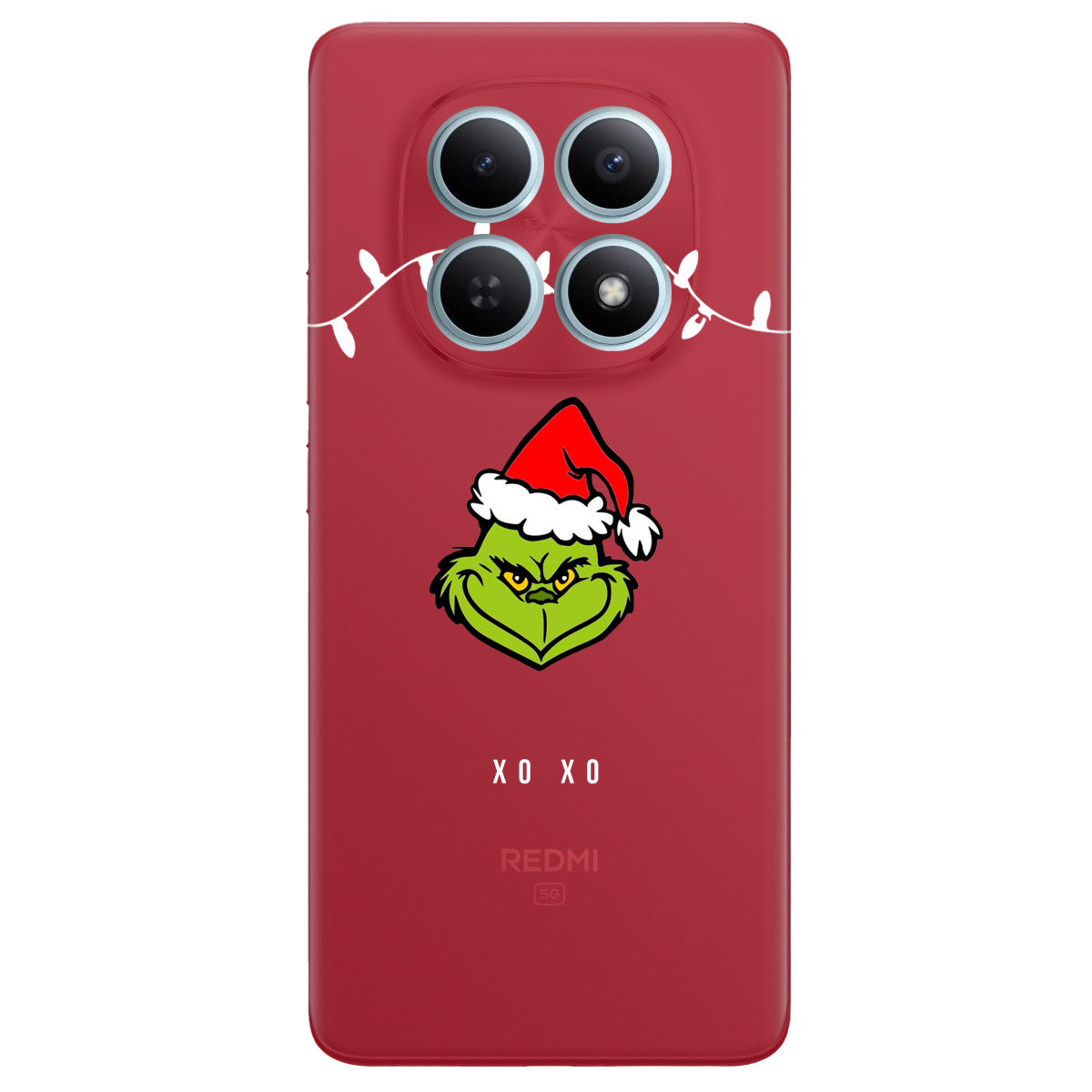 Чохол для Xiaomi Redmi Note 15 4G прозорий Grinch xo xo - фото 1 - Чохли для телефонів