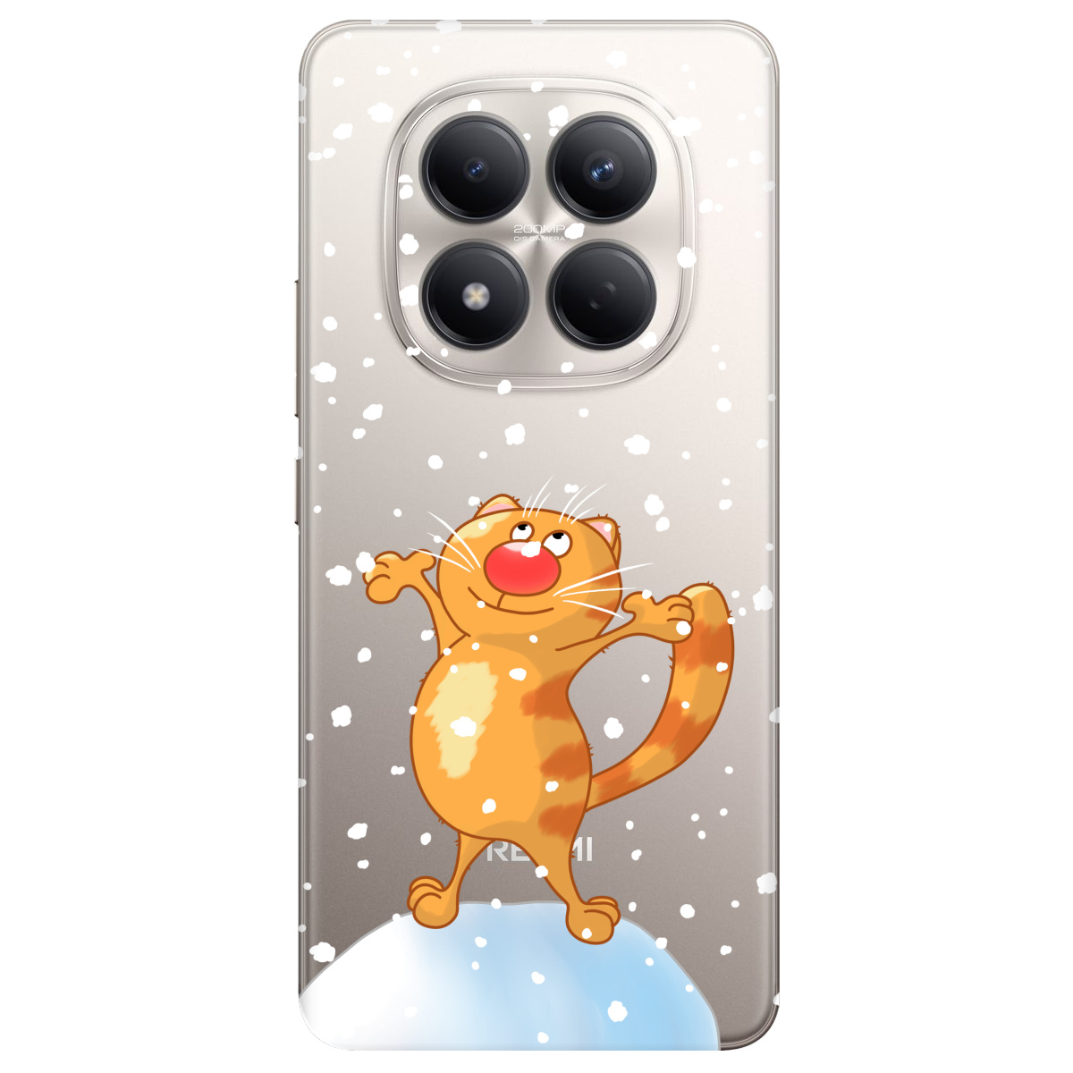 Чехол для Xiaomi Redmi Note 15 Pro 4G прозрачный Be Happy - фото 1 - Чехлы для телефонов