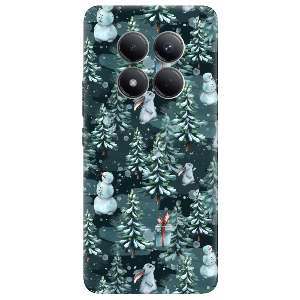 Чехол для Xiaomi Redmi Note 15 Pro 4G прозрачный Winter forest - фото 1 - Чехлы для телефонов