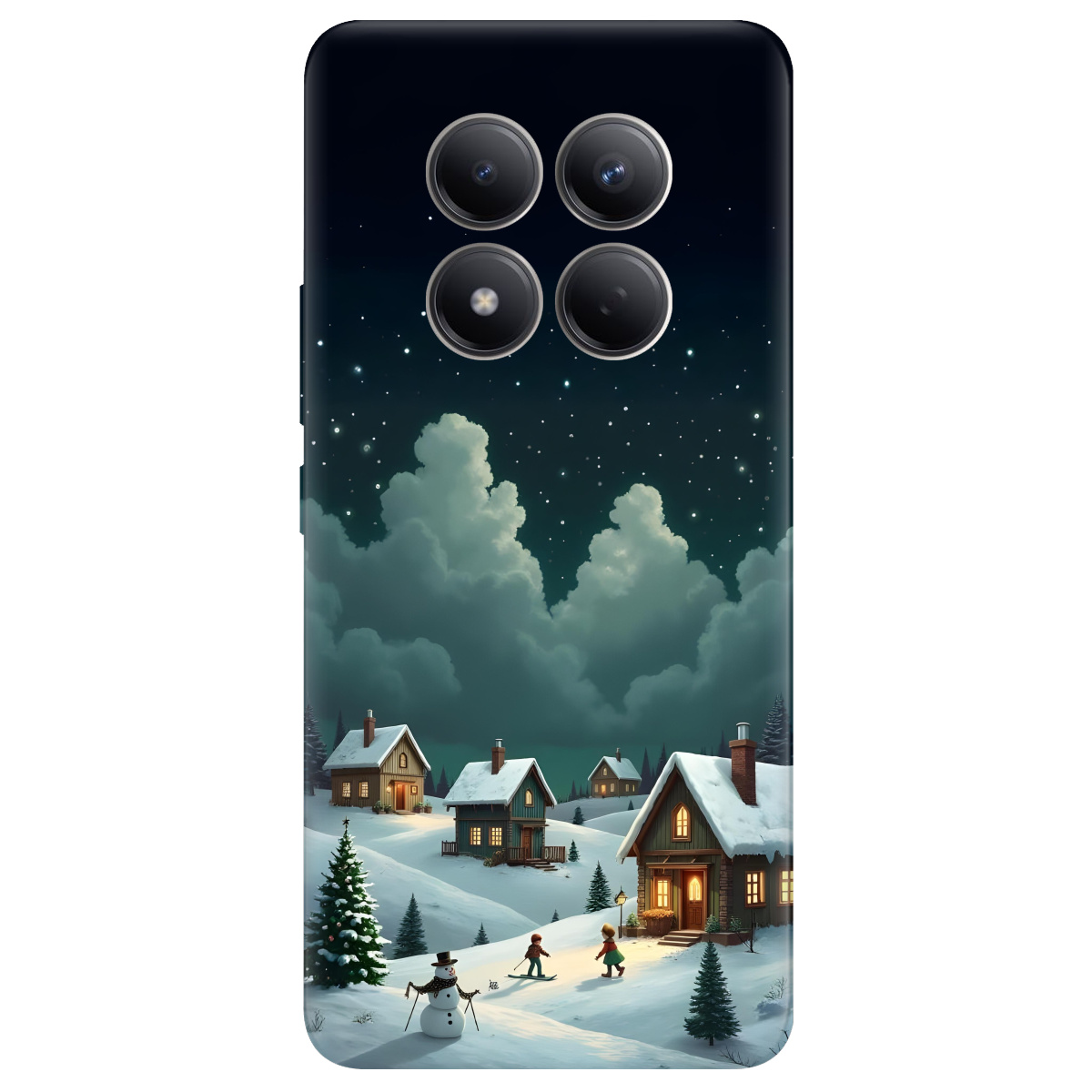 Чохол для Xiaomi Redmi Note 15 Pro 4G прозорий Winter Night - фото 1 - Чохли для телефонів