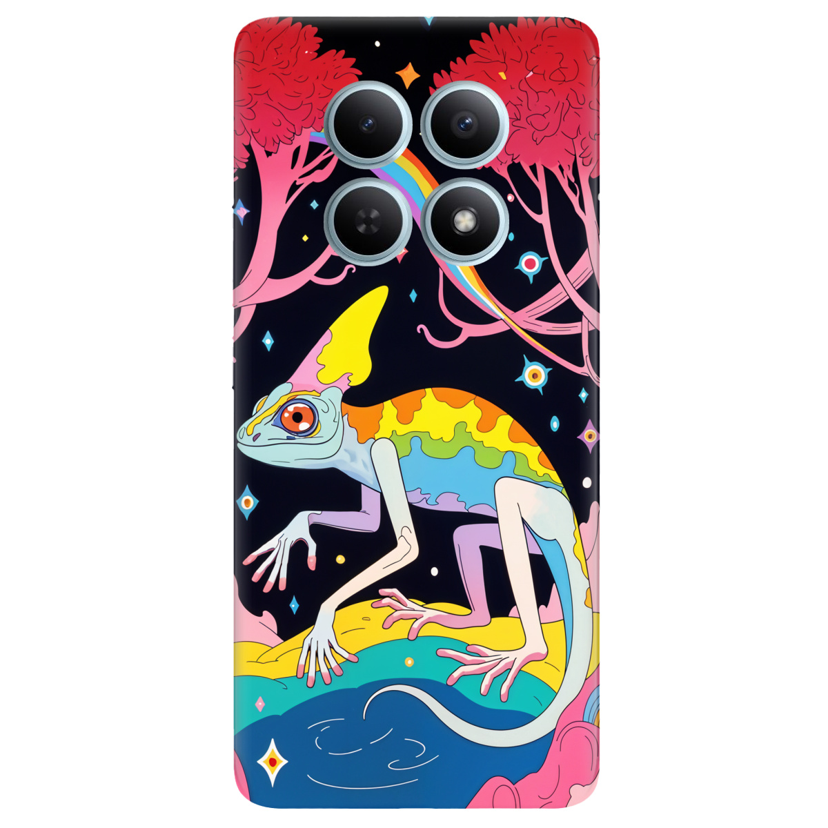 Чохол для Xiaomi Redmi Note 15 4G прозорий Cosmic Chameleon - фото 1 - Чохли для телефонів