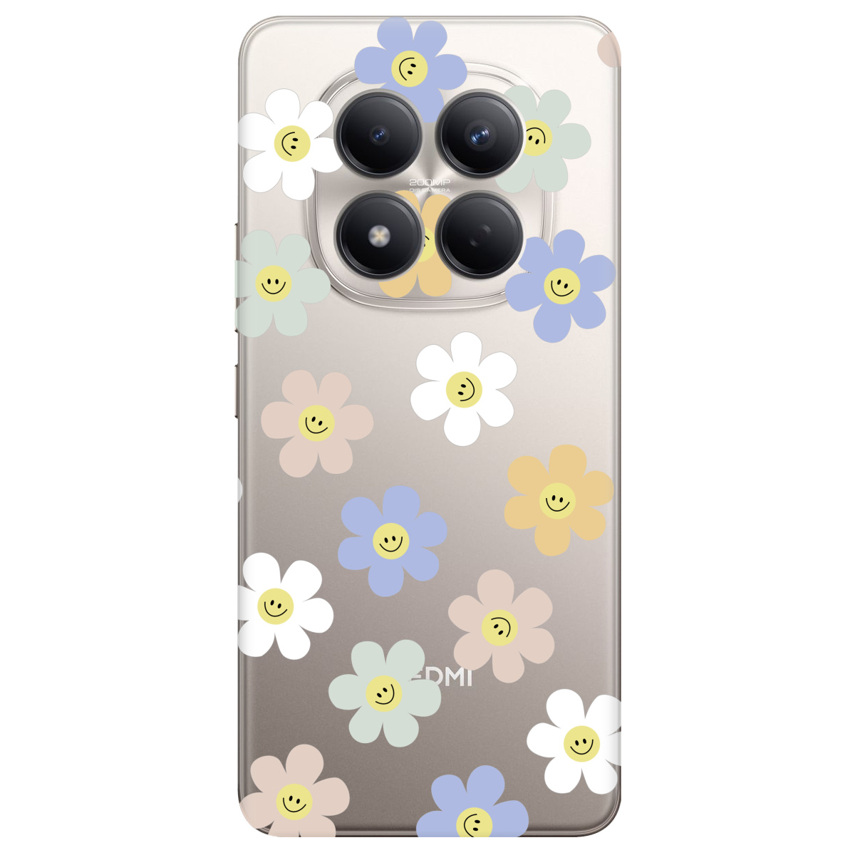 Чохол для Xiaomi Redmi Note 15 Pro 4G прозорий Pastel Garden - фото 1 - Чохли для телефонів