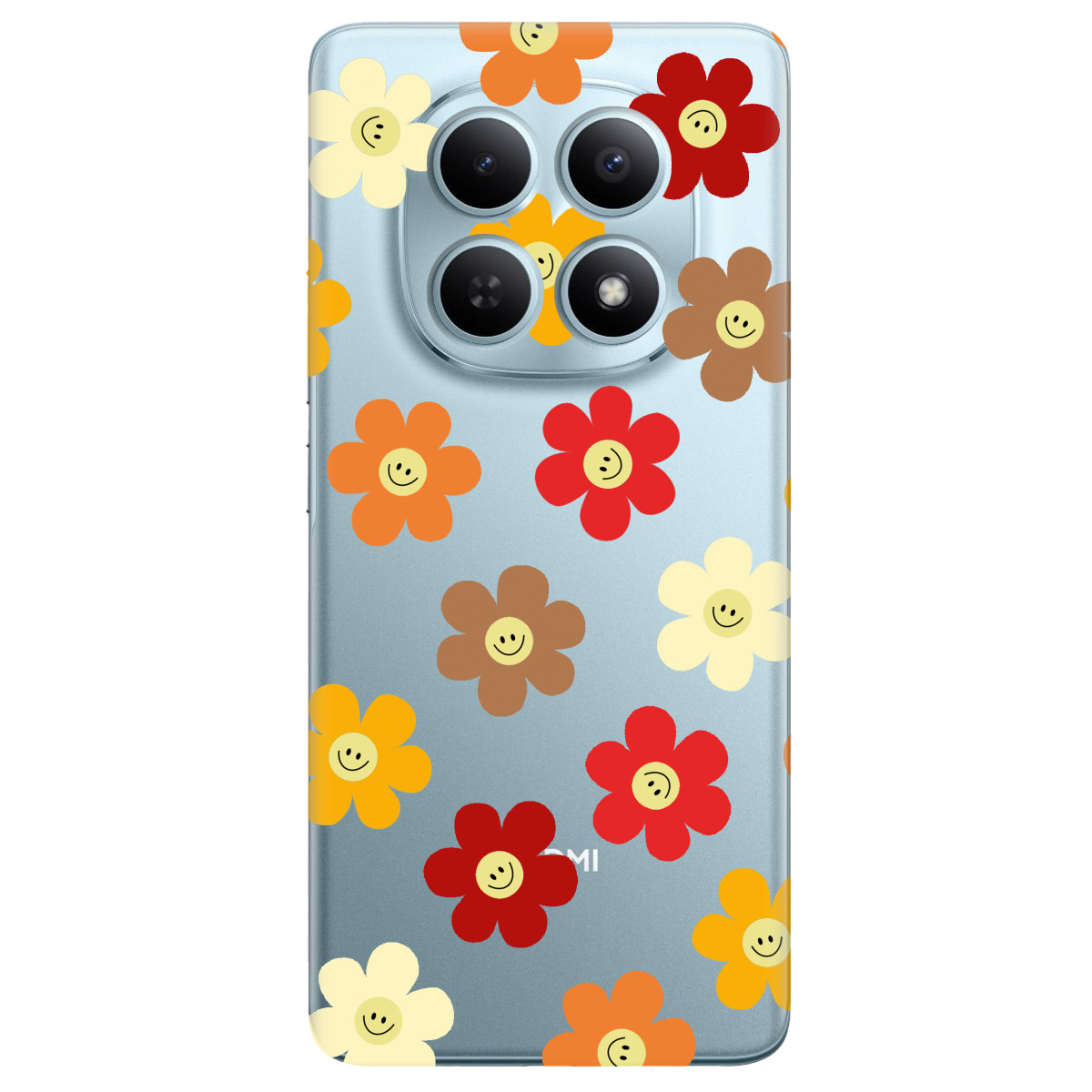 Чохол для Xiaomi Redmi Note 15 4G прозорий Smiley Garden - фото 1 - Чохли для телефонів