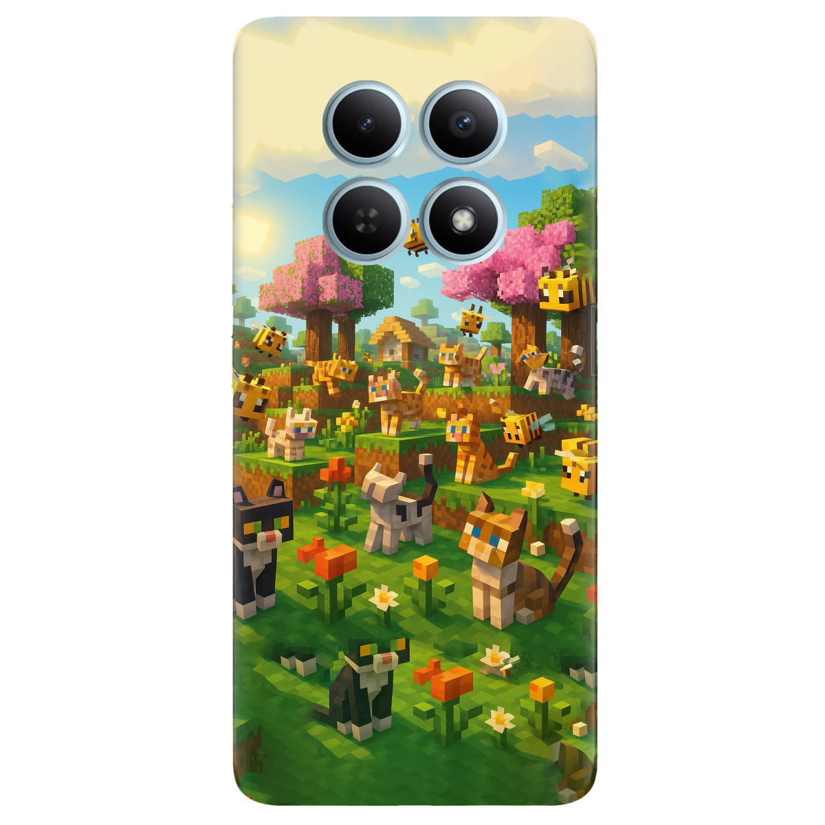 Чохол для Xiaomi Redmi Note 15 4G прозорий Піксельні герої - фото 1 - Чохли для телефонів
