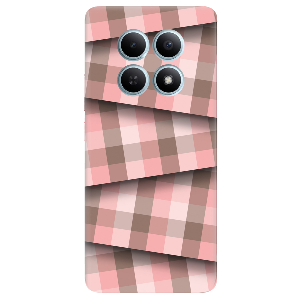 Чохол для Xiaomi Redmi Note 15 4G прозорий Модерн у клітинку - фото 1 - Чохли для телефонів