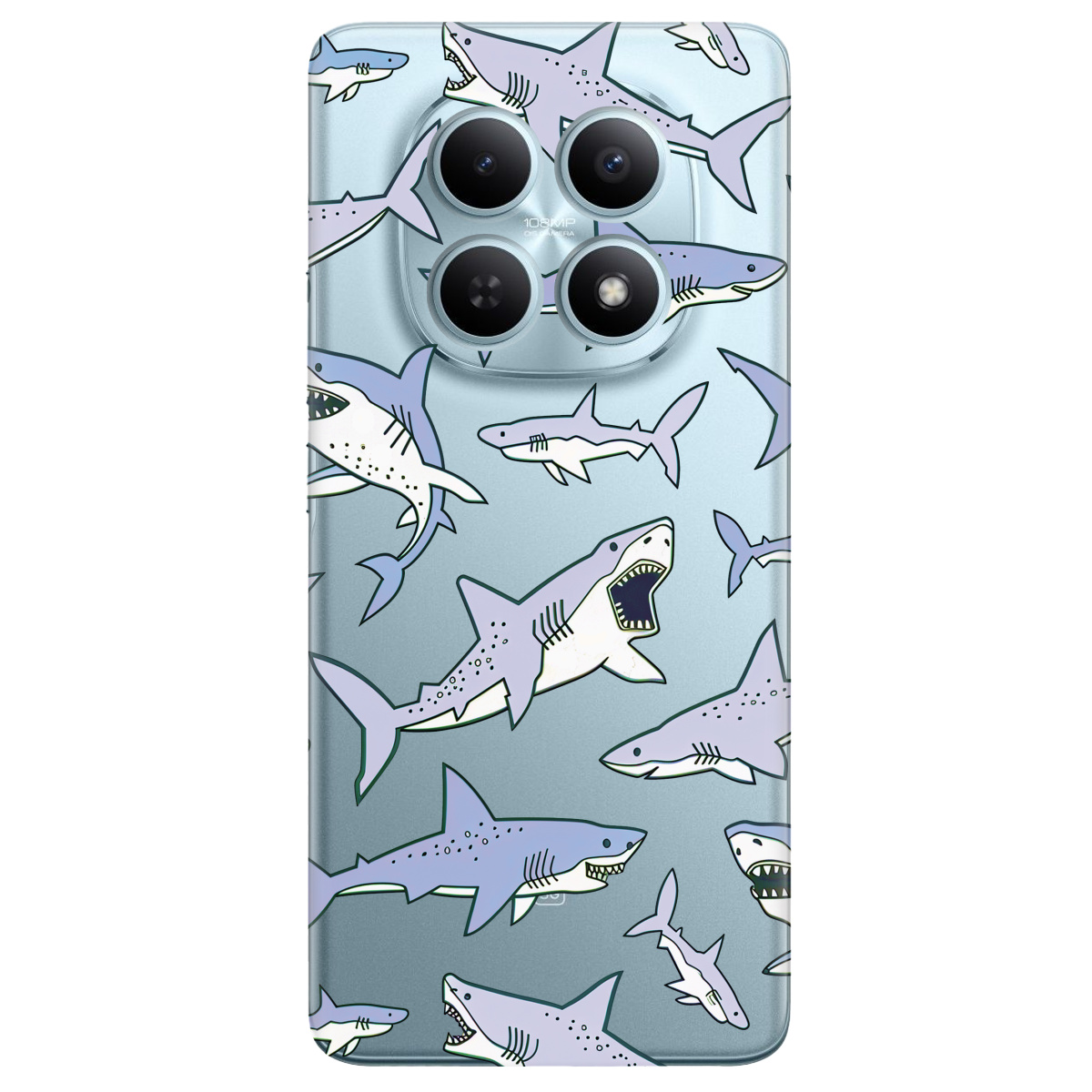 Чехол для Xiaomi Redmi Note 15 4G прозрачный Хищники - фото 1 - Чехлы для телефонов