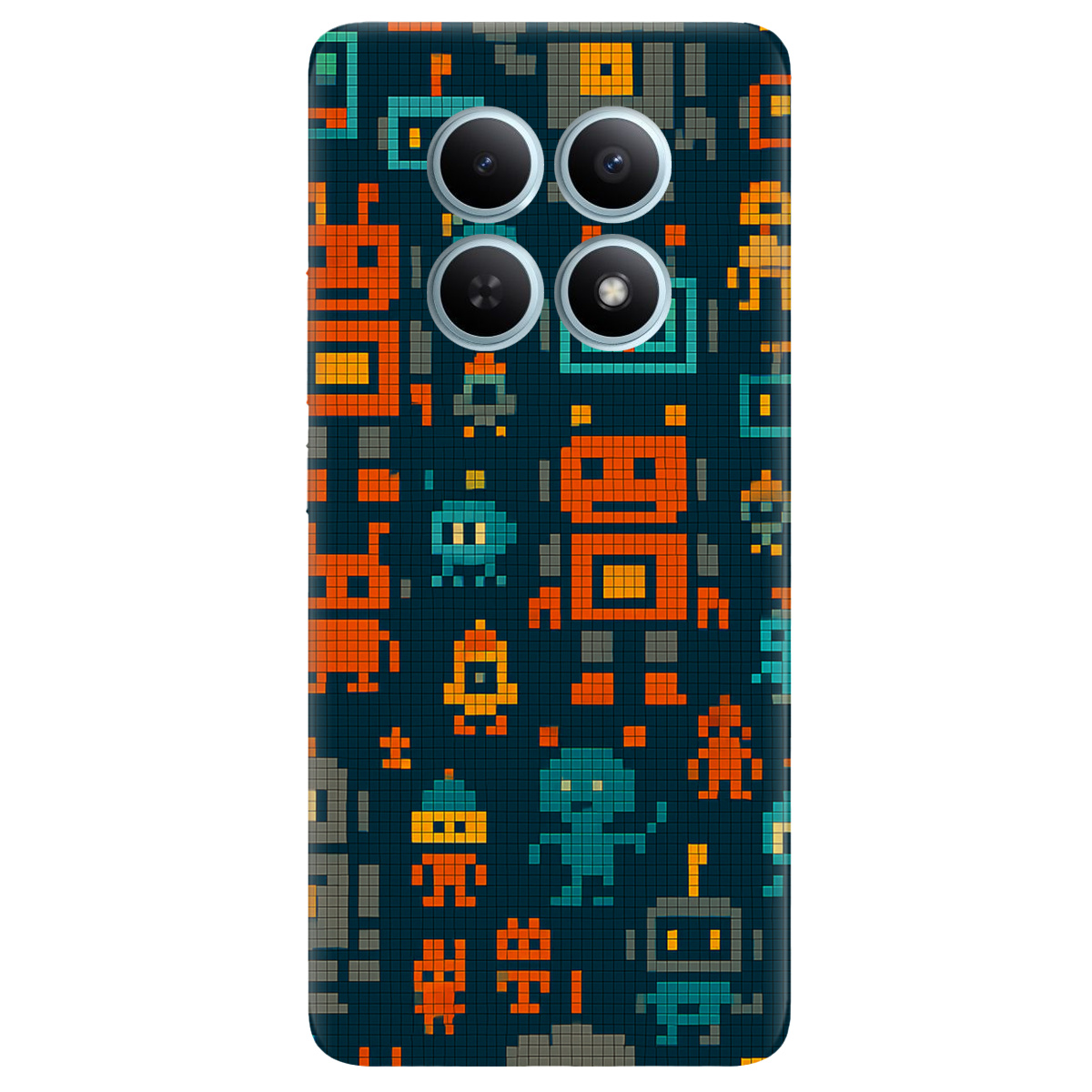 Чехол для Xiaomi Redmi Note 15 4G прозрачный Пиксельные работы - фото 1 - Чехлы для телефонов