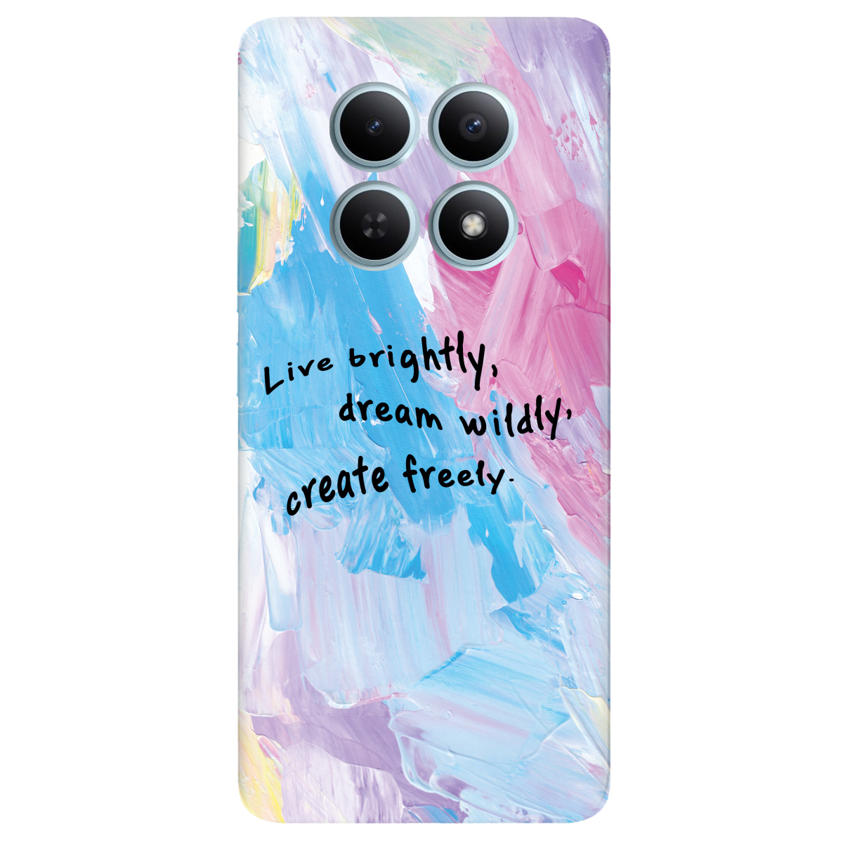 Чохол для Xiaomi Redmi Note 15 4G прозорий Живи яскраво - фото 1 - Чохли для телефонів