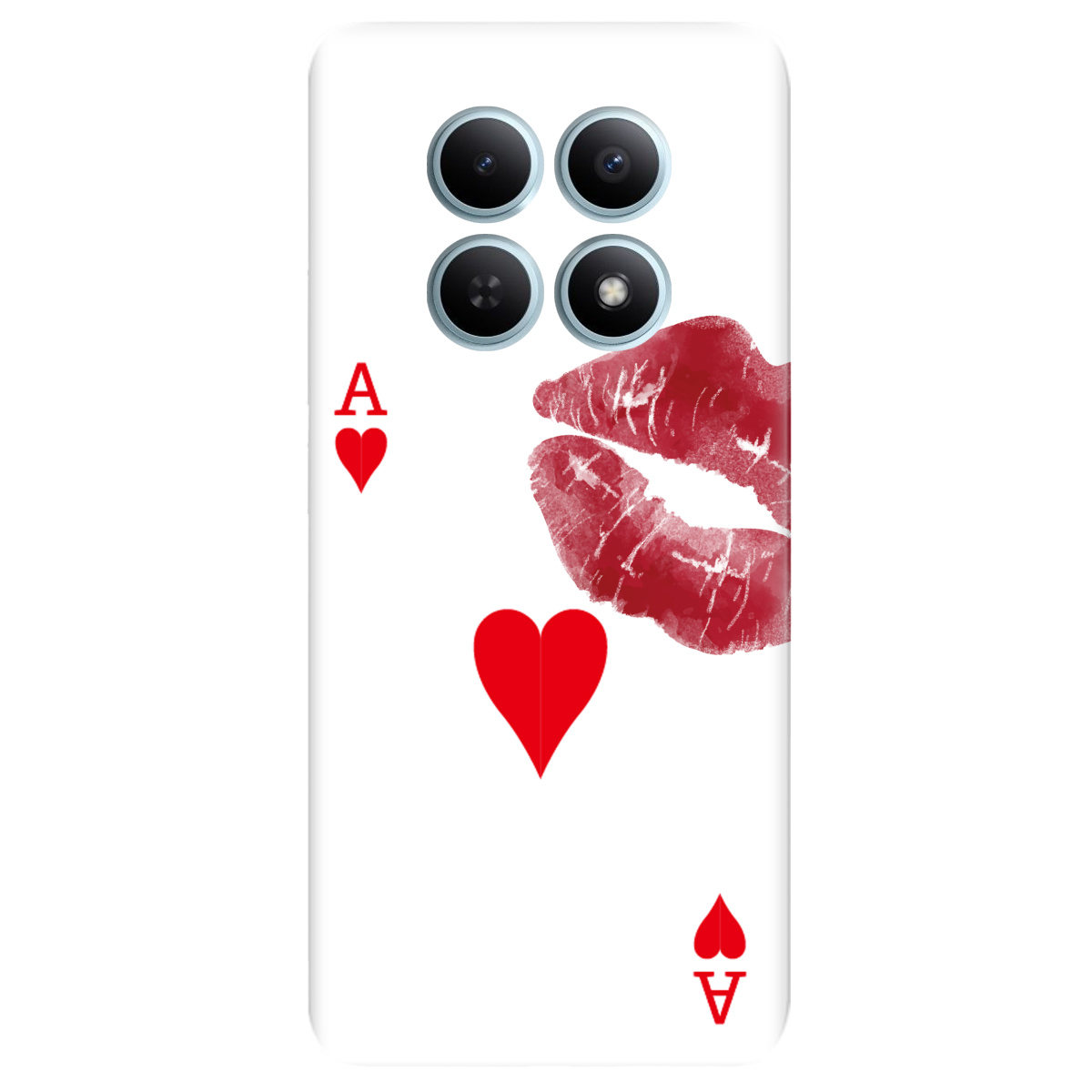 Чохол для Xiaomi Redmi Note 15 4G прозорий Червовий поцілунок - фото 1 - Чохли для телефонів