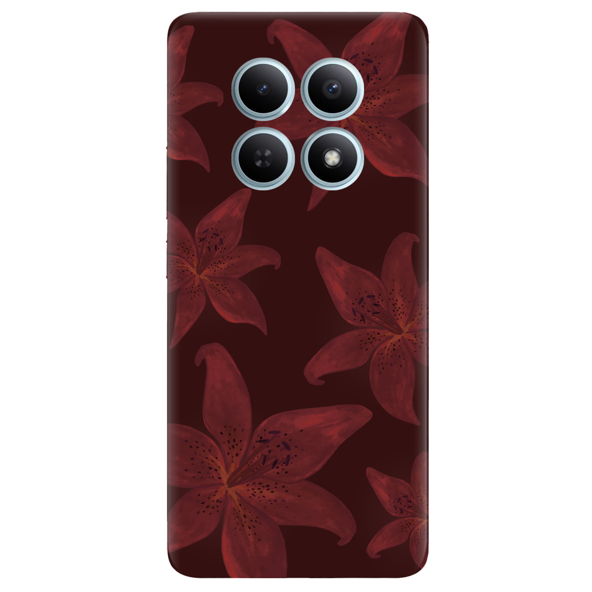 Чехол для Xiaomi Redmi Note 15 4G прозрачный Шепот лилий - фото 1 - Чехлы для телефонов